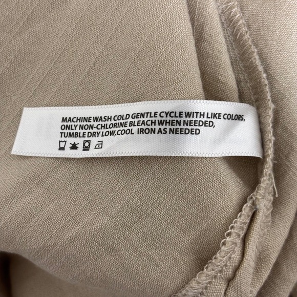 Work Casual Wrap Blouse Beige Tie Front Lightweight Top 18 Eloquii - Picture 11 of 14